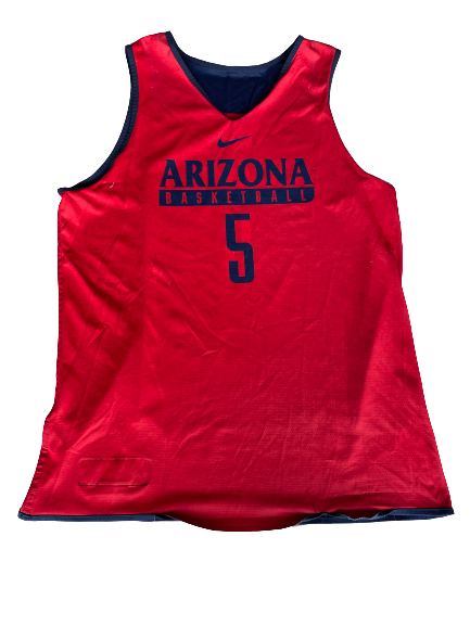 Kadeem Allen Arizona Basketball Career Worn Player Exclusive Reversible Practice Jersey (Size XL)