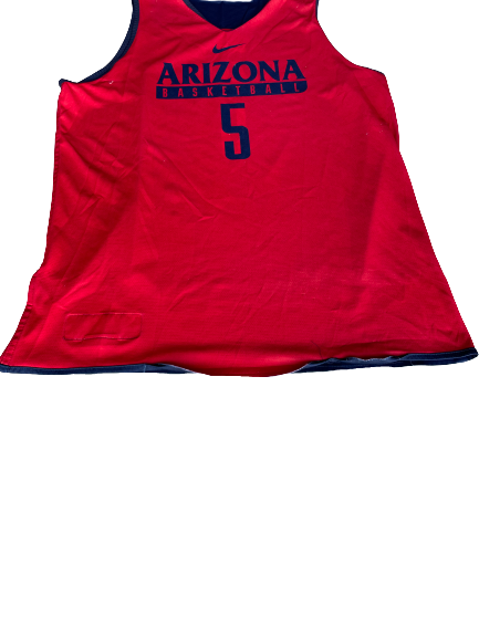 Kadeem Allen Arizona Basketball Career Worn Player Exclusive Reversible Practice Jersey (Size XL)