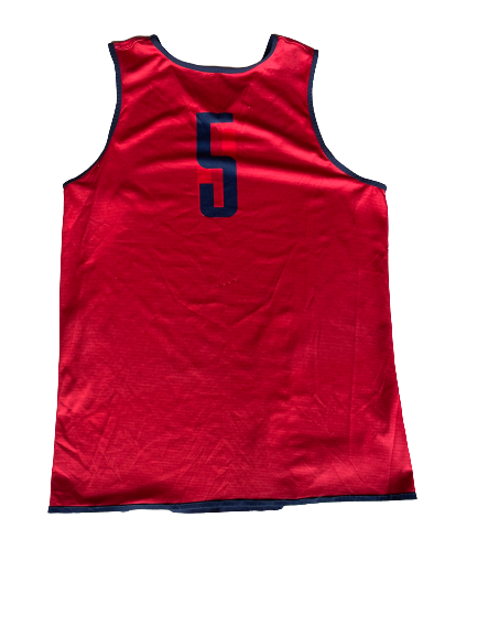 Kadeem Allen Arizona Basketball Career Worn Player Exclusive Reversible Practice Jersey (Size XL)