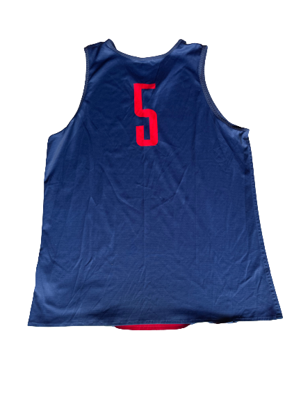 Kadeem Allen Arizona Basketball Career Worn Player Exclusive Reversible Practice Jersey (Size XL)