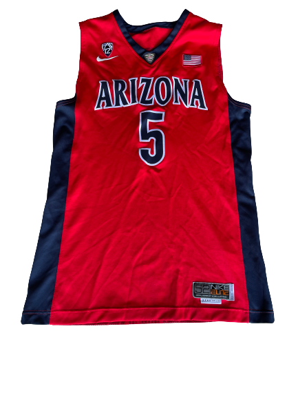 Kadeem Allen Arizona Basketball 2015-2016 (JUNIOR SEASON) GAME WORN Jersey (Size 52)