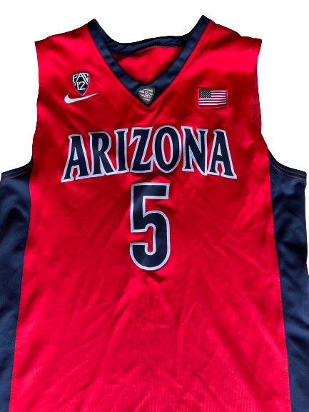 Kadeem Allen Arizona Basketball 2015-2016 (JUNIOR SEASON) GAME WORN Jersey (Size 52)