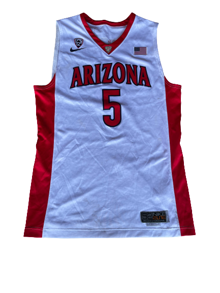 Kadeem Allen Arizona Basketball 2015-2016 (JUNIOR YEAR) GAME WORN Jersey (Size 52)