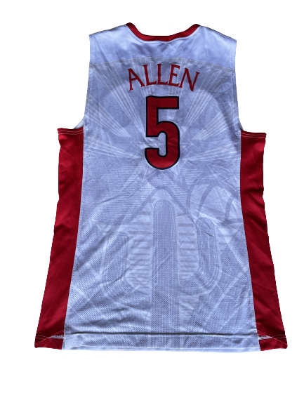 Kadeem Allen Arizona Basketball 2015-2016 (JUNIOR YEAR) GAME WORN Jersey (Size 52)