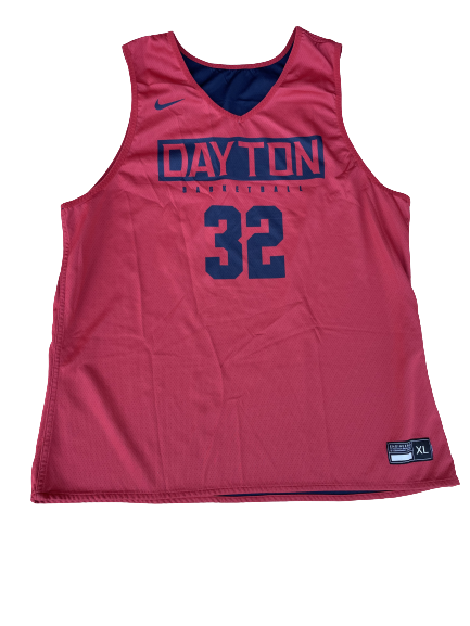 Jordy Tshimanga Dayton Basketball SIGNED Player Exclusive Reversible Practice Jersey (Size XL)