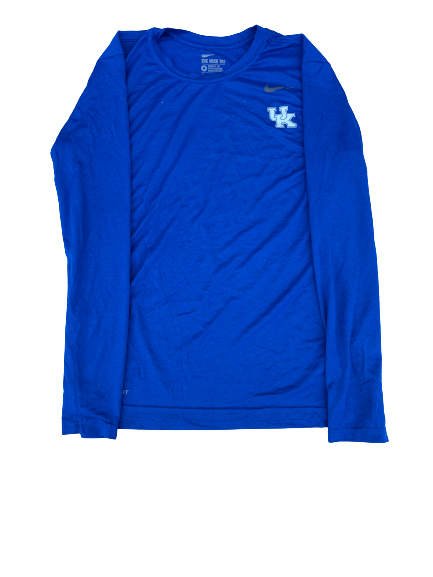 Madison Lilley Kentucky Volleyball Team Issued Long Sleeve Workout Shirt (Size M)