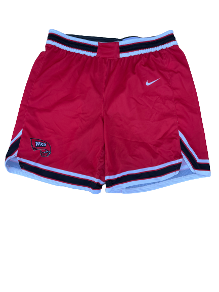 Charles Bassey Western Kentucky Basketball Game Worn Shorts (Size XL)