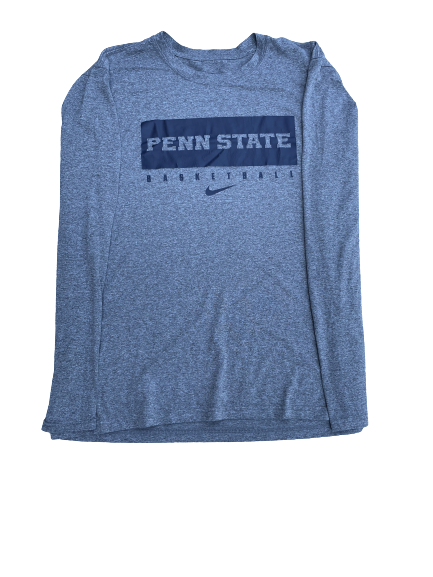 Taylor Nussbaum Penn State Basketball Team Issued Long Sleeve Workout Shirt (Size L)