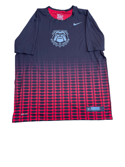 Jonathan Ledbetter Georgia Football Team Issued Workout Shirt (Size XL)