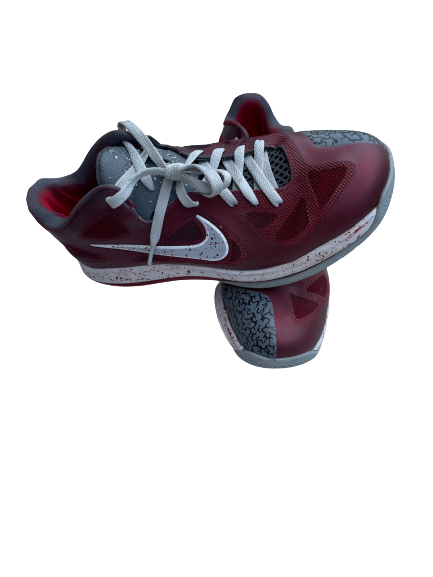 James Fraschilla Oklahoma Basketball Player Exclusive LeBron James Shoes (Size 10.5)