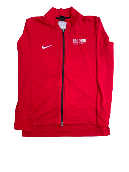 Carlik Jones Radford Basketball Team Issued Zip Up Jacket (Size M)