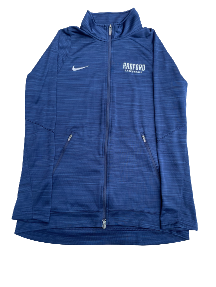 Carlik Jones Radford Basketball Team Issued Zip Up Jacket (Size L)