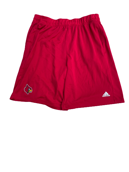 Carlik Jones Louisville Basketball Team Issued Workout Shorts (Size XL)