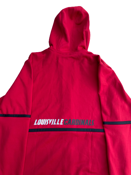 Carlik Jones Louisville Basketball Team Issued Zip Up Jacket (Size L)