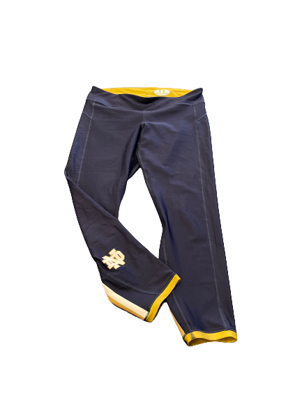 Mikayla Vaughn Notre Dame Basketball Team Issued Leggings (Size L)