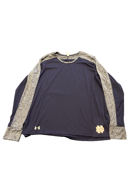 Mikayla Vaughn Notre Dame Basketball Team Issued Long Sleeve Shirt (Size XL)