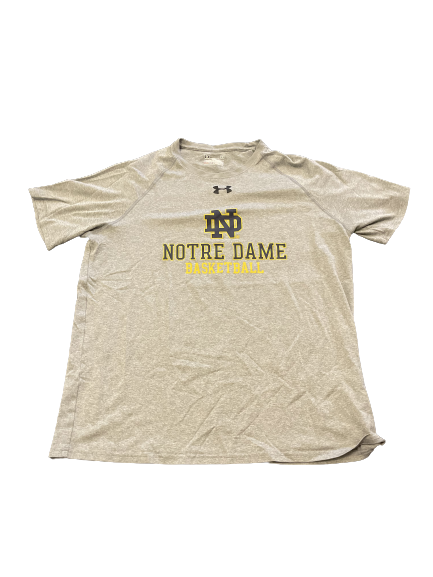 Mikayla Vaughn Notre Dame Basketball Team Issued Workout Shirt (Size L)