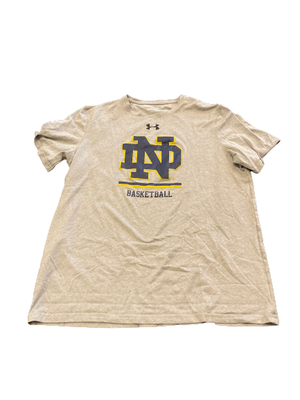 Mikayla Vaughn Notre Dame Basketball Team Issued Workout Shirt (Size S)