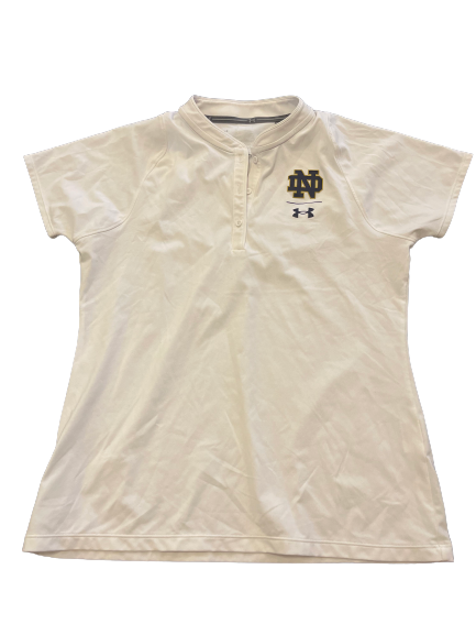 Mikayla Vaughn Notre Dame Basketball Team Issued Polo (Size Women&
