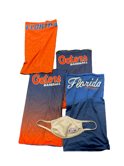 Kirby McMullen Florida Baseball Team Issued Neck Gaiters and Mask