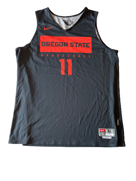 Zach Reichle Oregon State Basketball Player Exclusive Reversible Practice Jersey (Size XL)