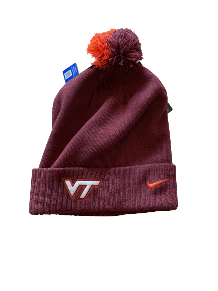 Kerry Blackshear Jr. Virginia Tech Basketball Team Issued Winter Hat