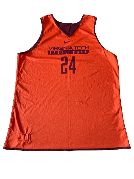 Kerry Blackshear Jr. Virginia Tech Basketball Player Exclusive Reversible Practice Jersey (Size 2XL)