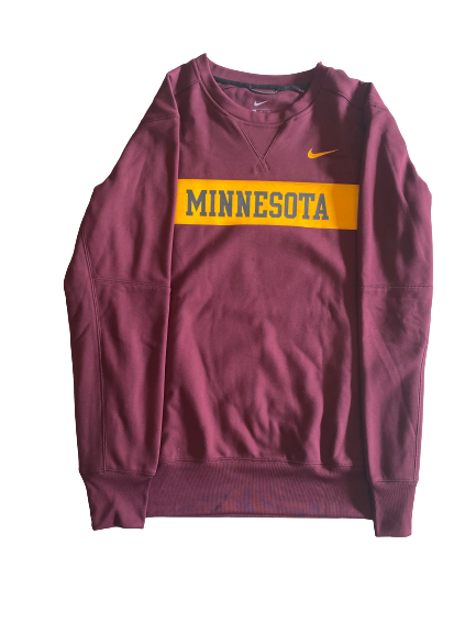 Alexis Hart Minnesota Volleyball Team Issued Crew Neck Sweatshirt (Size M)