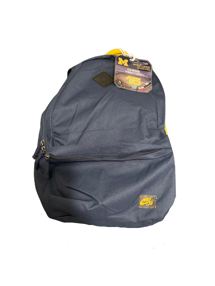 Chris Hinton Michigan Football Travel Backpack with PLAYER TAG