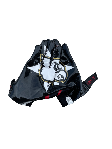 Roscoe Johnson Louisville Football Player Exclusive Gloves (Size XL)
