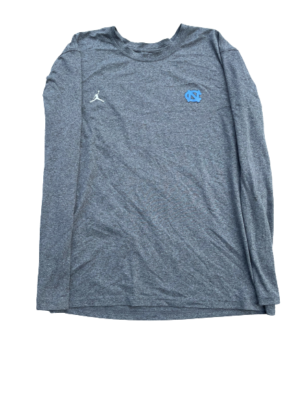 Roscoe Johnson North Carolina Football Team Issued Long Sleeve Workout Shirt (Size L)