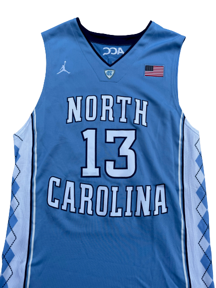 J.P. Tokoto North Carolina Basketball 2013-2014 Game Worn Jersey (Size 48)