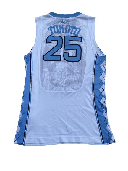 J.P. Tokoto North Carolina Basketball 2012-2013 Game Worn Jersey (Size 48)