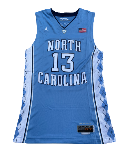 J.P. Tokoto North Carolina Basketball 2014-2015 Game Worn Jersey (Size 48)