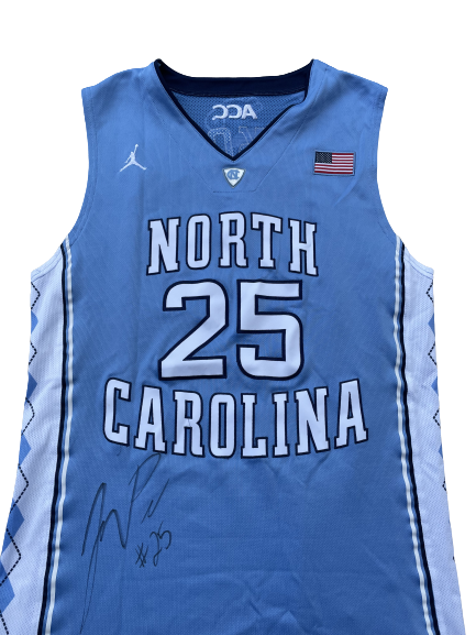 J.P. Tokoto North Carolina Basketball 2012-2013 SIGNED Game Worn Jersey (Size 48)