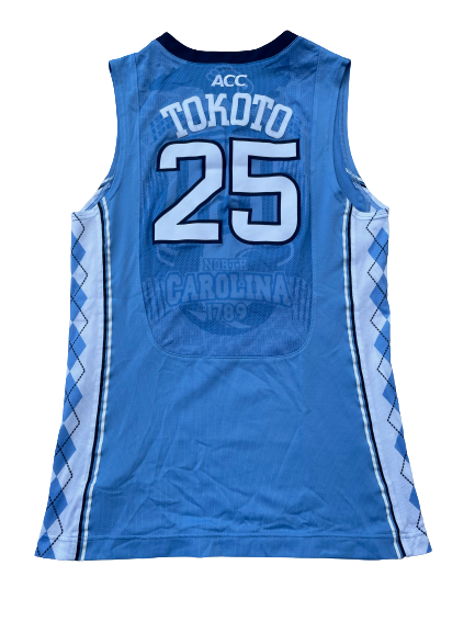 J.P. Tokoto North Carolina Basketball 2012-2013 SIGNED Game Worn Jersey (Size 48)