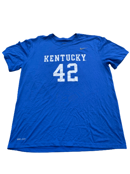 Isaiah Lewis Kentucky Baseball Team Issued Workout Shirt (Size L)