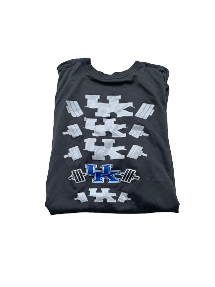 Isaiah Lewis Kentucky Baseball Team Exclusive Strength & Conditioning Workout Shirt (Size M)