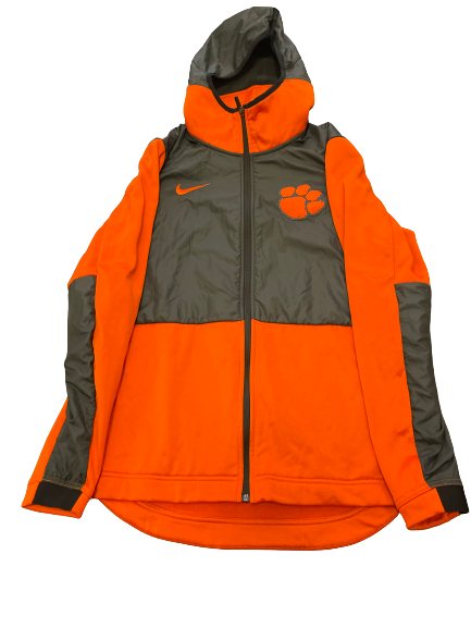 Destiny Thomas Clemson Basketball Team Issued Zip Up Jacket (Size S)