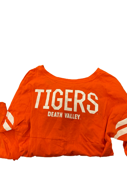 Destiny Thomas Clemson Basketball Long Sleeve Workout Shirt (Size Women&
