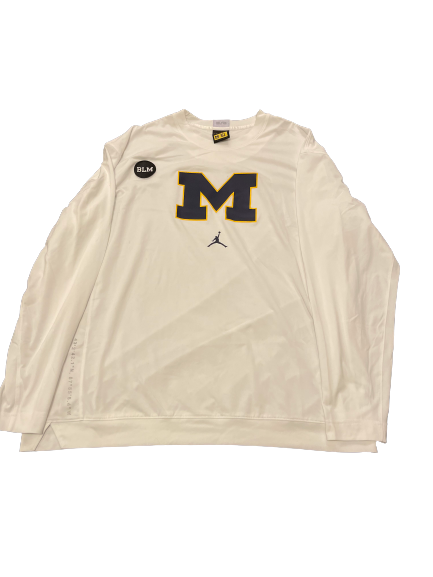 Austin Davis Michigan Basketball Player Exclusive Pre-Game Shooting Shirt (Size XLT)