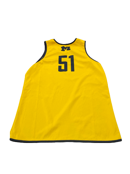 Austin Davis Michigan Basketball SIGNED Reversible Practice Jersey (Size XL)