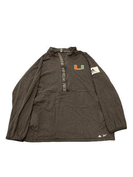 Spencer Bodanza Miami Baseball Team Issued Half Zip Pullover (Size L)