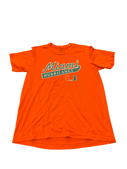 Spencer Bodanza Miami Baseball Team Issued Workout Shirt (Size L)