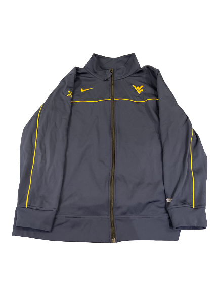 Miles McBride West Virginia Basketball Team Issued Zip Up Jacket (Size L)