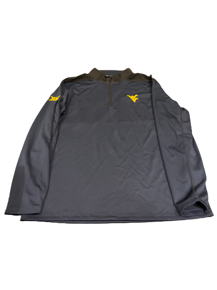 Miles McBride West Virginia Basketball Team Issued Quarter Zip Pullover (Size XL)