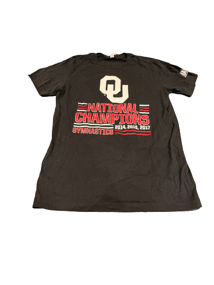 Anastasia Webb Oklahoma Gymnastics Team Issued National Champions Shirt (Size M)