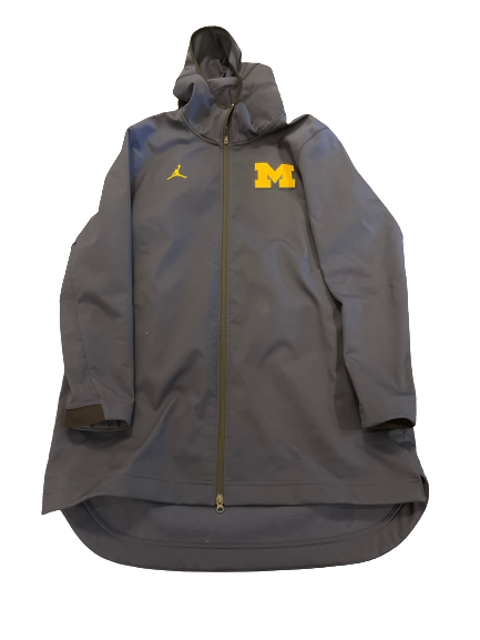 Franz Wagner Michigan Basketball Player Exclusive Trench Jacket (Size XL)