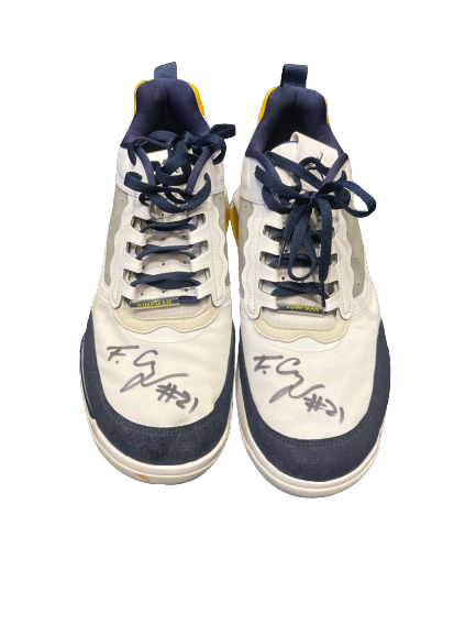 Franz Wagner Michigan Basketball SIGNED Team Issued Shoes (Size 16)