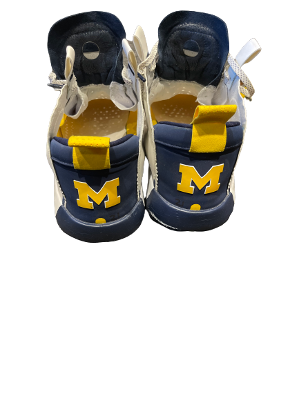 Franz Wagner Michigan Basketball 2019-2020 SIGNED & INSCRIBED Game Worn Shoes (Size 16)